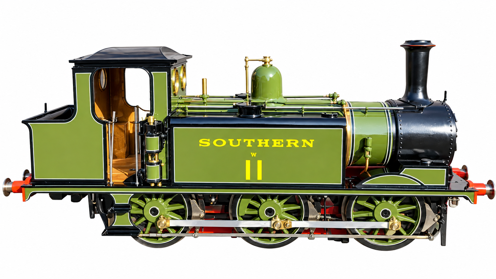 7 1/4 Inch Gauge Exhbition Model LB&SCR A1X Southern Tank engine. - Image 5