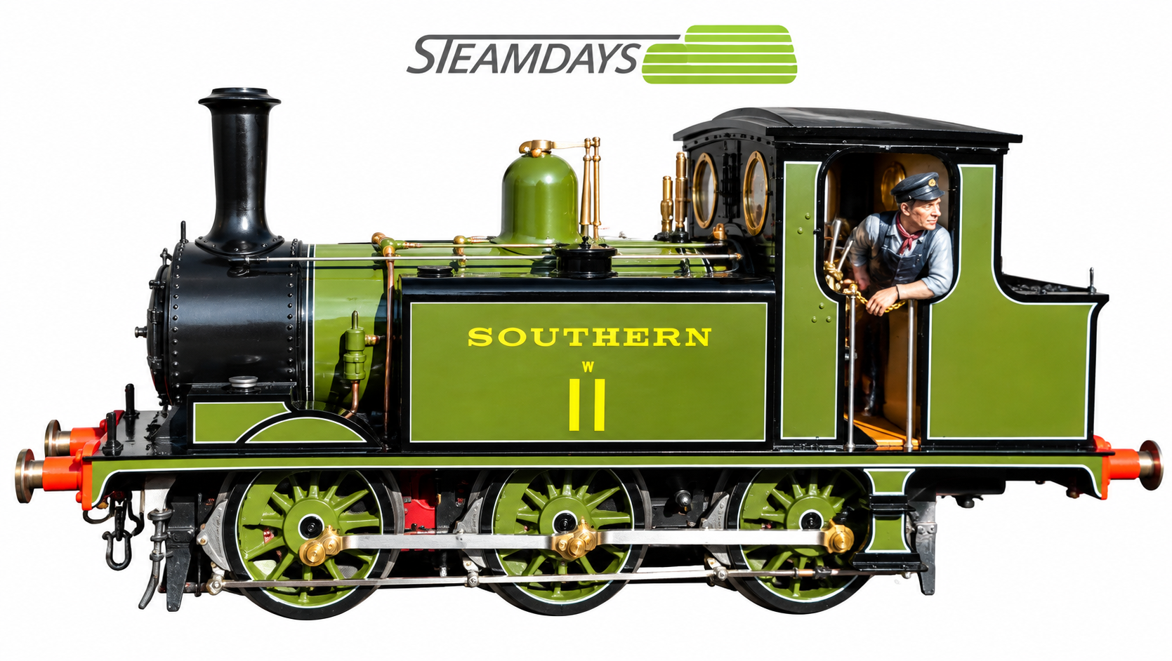7 1/4 Inch Gauge Exhbition Model LB&SCR A1X Southern Tank engine. - Image 7